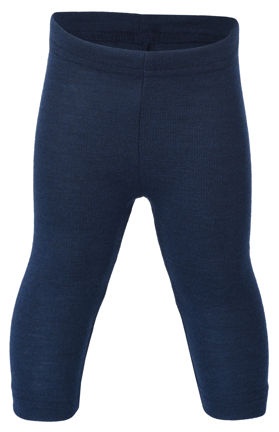 Leggings in lana e seta per bimbi piccoli - blu navy
